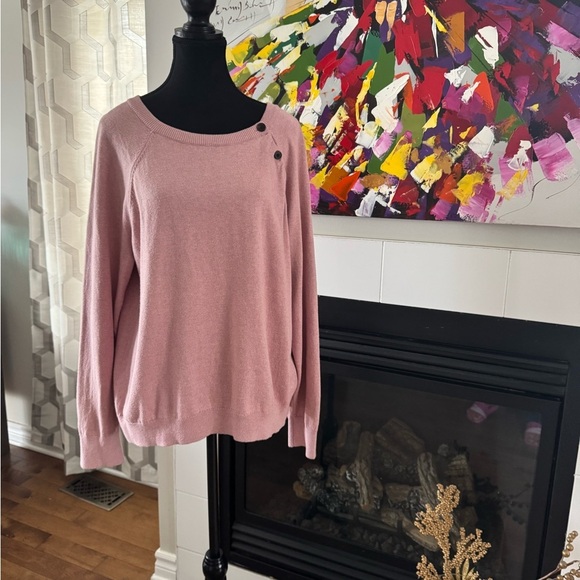Abercrombie & Fitch Pink Crew Neck Sweater. Ptp 22” lenght 23,5” - Picture 1 of 5